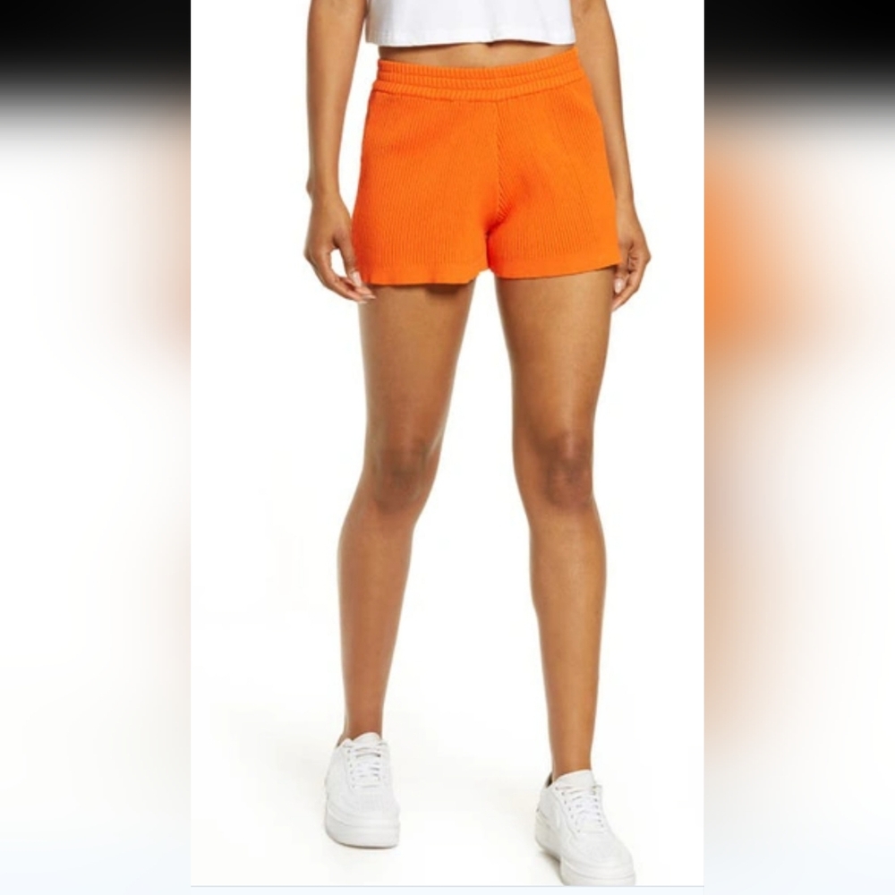 DYLN Eadie High Waist Rib Shorts